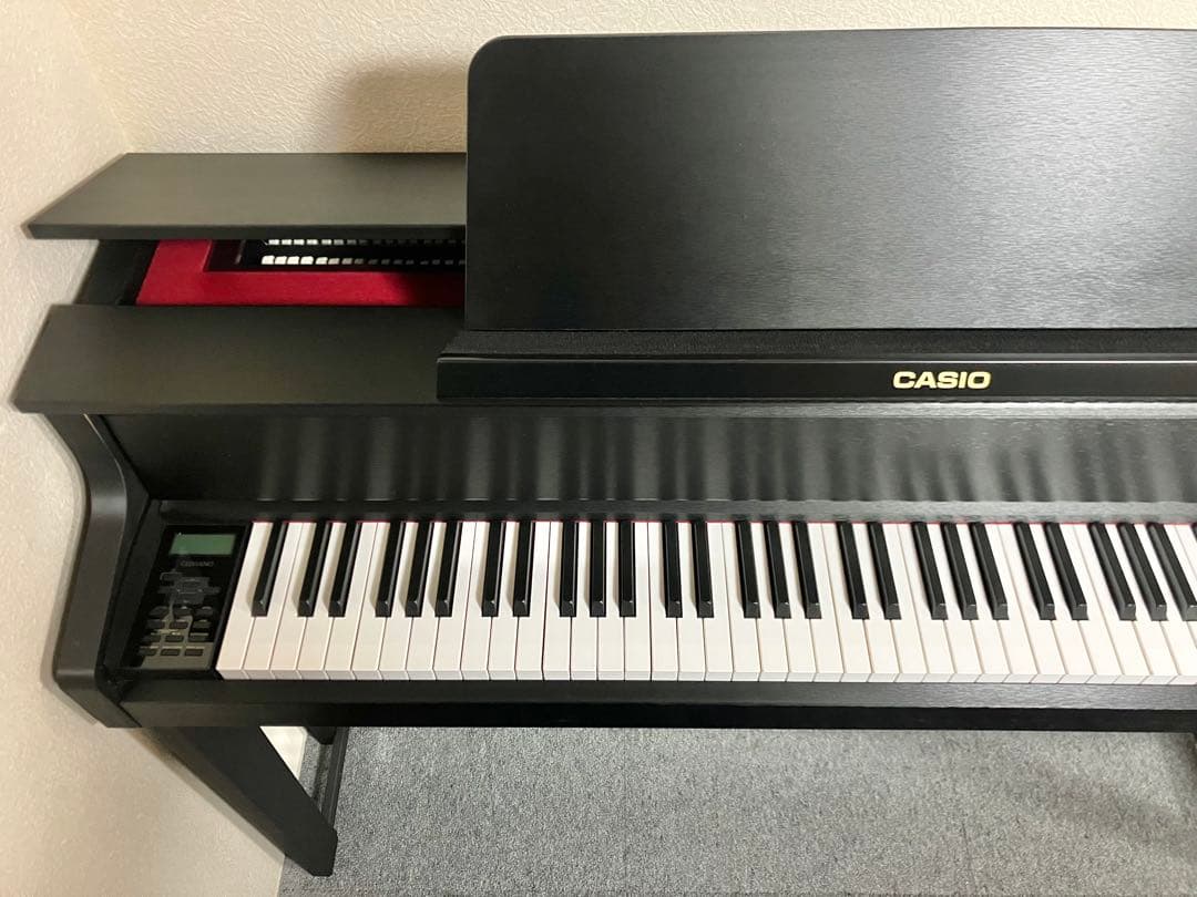 【美品】CASIO 電子ピアノ 木製鍵盤 GP-300BK【無料配送可能】