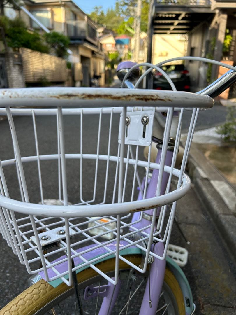 自転車　22インチ　　女の子　ラベンダー