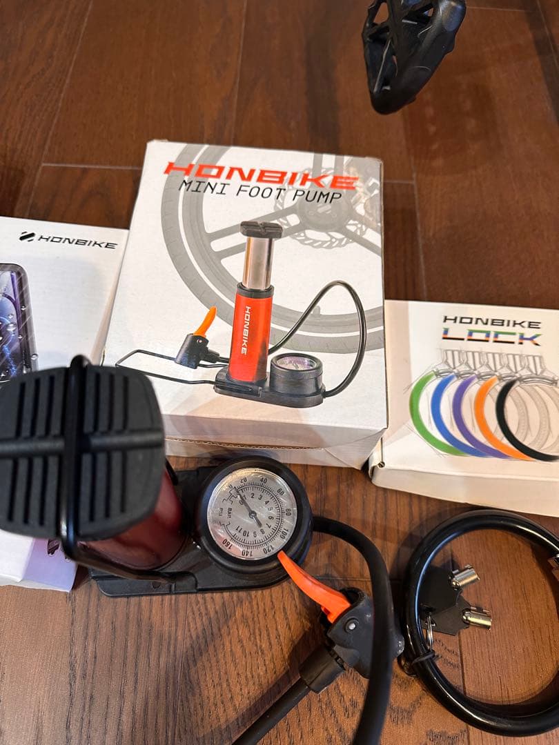 (新品)HONBIKE 電動アシスト自転車 ブラック　ホンバイク　付属品多数