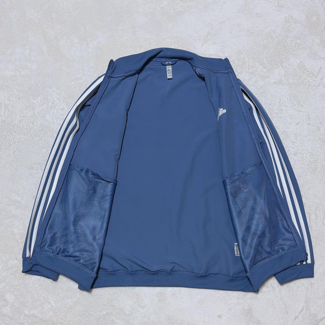 adidas トラックジャケット L くすみブルー アディダス ジャージ
