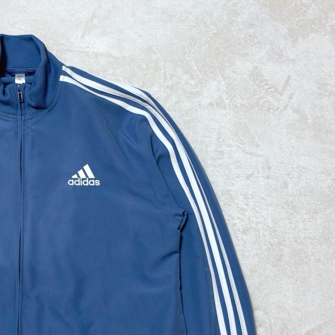 adidas トラックジャケット L くすみブルー アディダス ジャージ