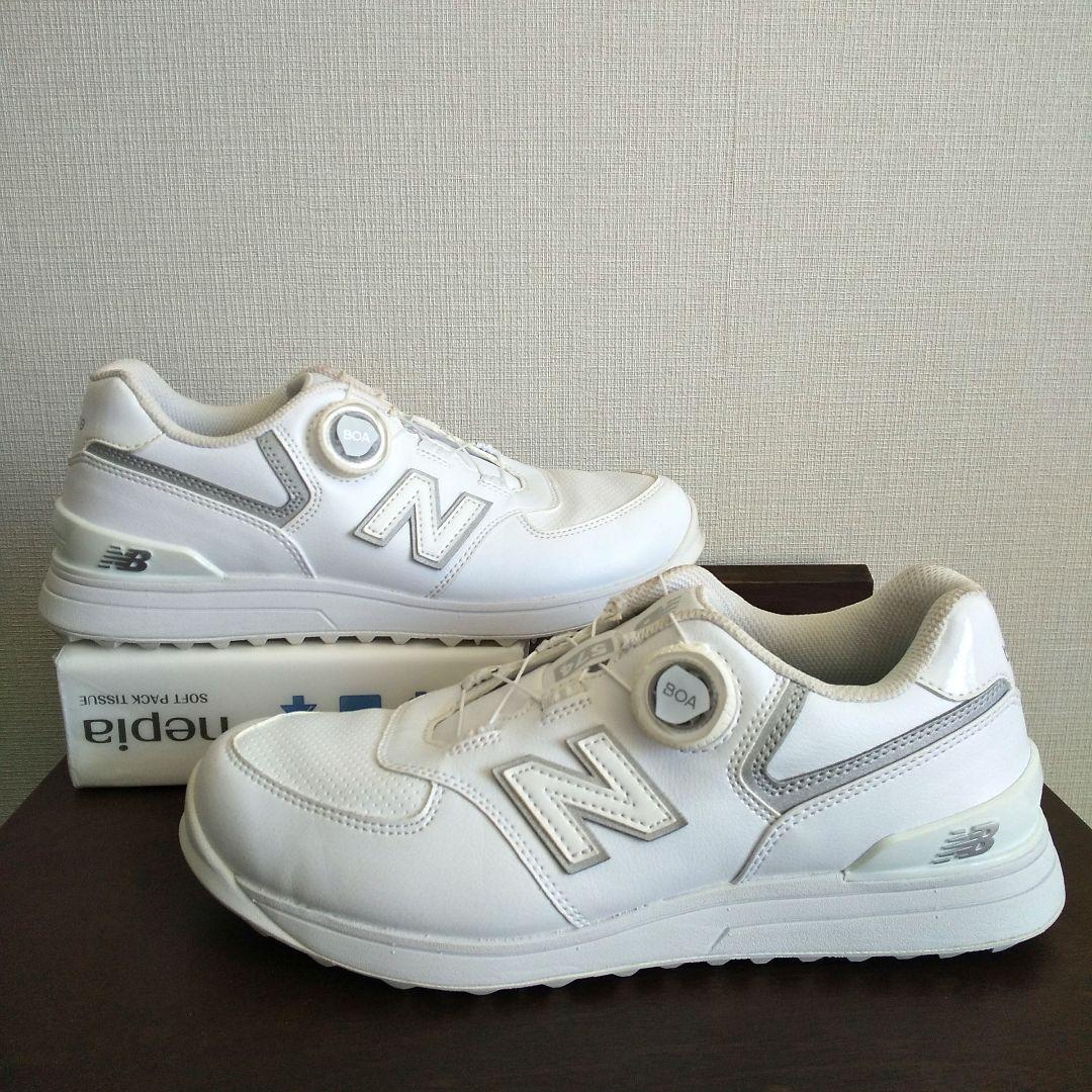 美品 new balance 574 v3 SL BOA 25cm ゴルフ