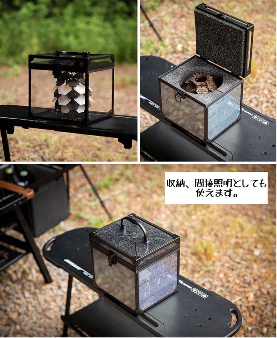 激レア！ゴールゼロ専用ランタンシェード アクリル化粧箱 LEDランプ付き 白黒