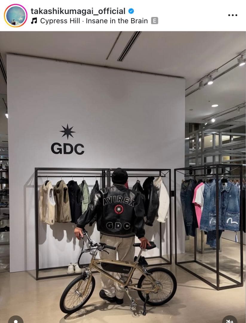 WO BIKES×GDC GLISSE ゴールド　木村拓哉　窪塚洋介