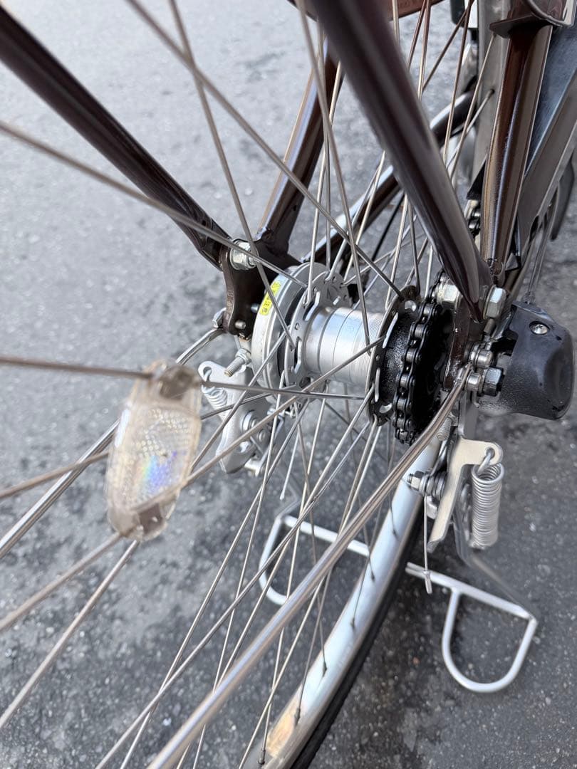 大阪府　ヤマハ　電動アシスト自転車 ブラウン　26インチ