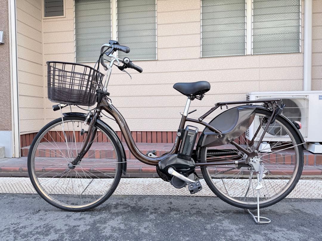 大阪府　ヤマハ　電動アシスト自転車 ブラウン　26インチ