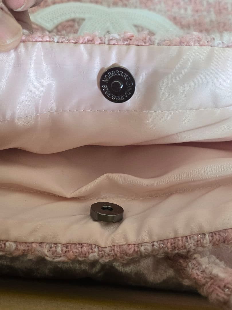 1点のみ！CHANEL ノベルティ トートバッグ ピンク ツイード ココマーク