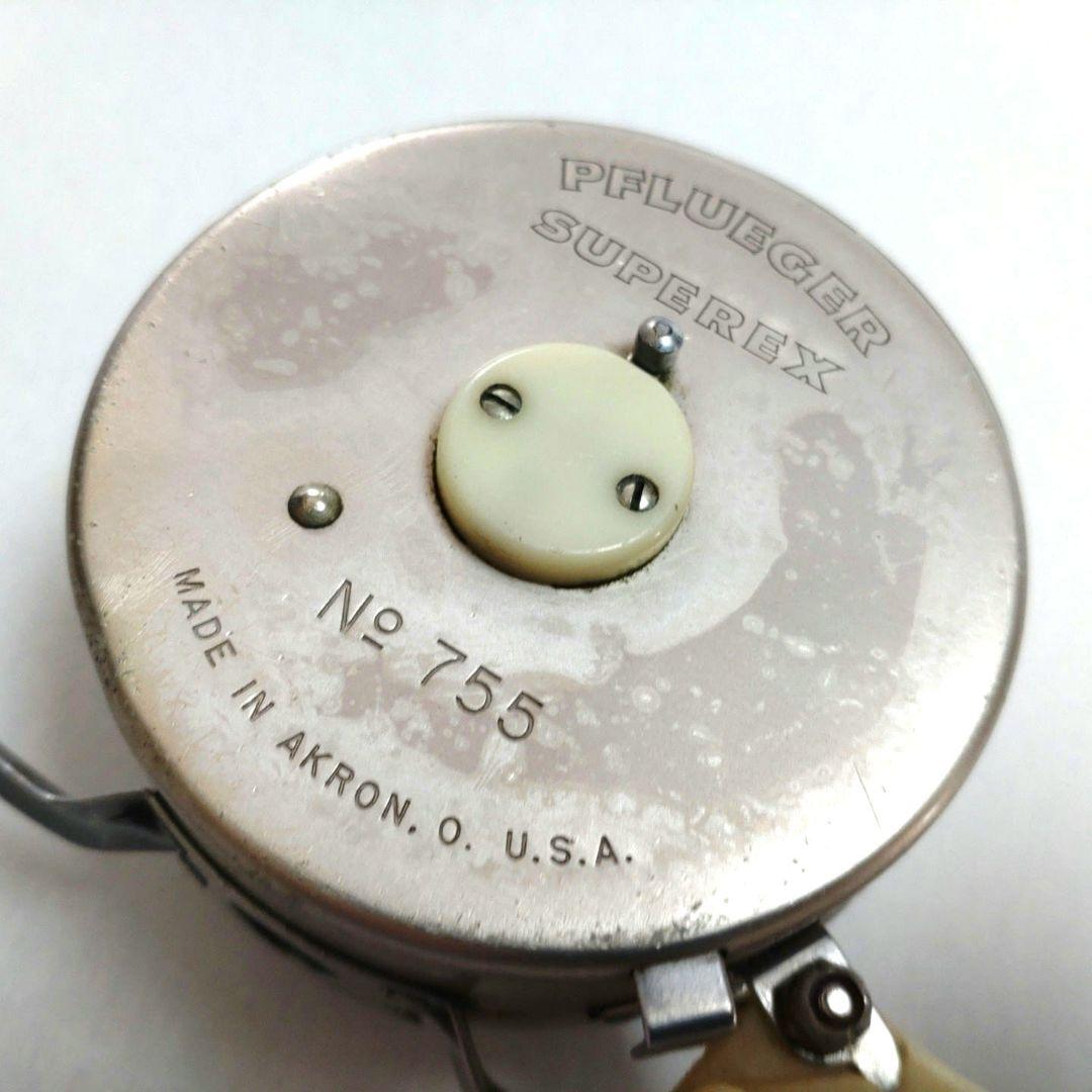 リール Vtg PFLUEGER SUPEREX no.755 Fly Reel