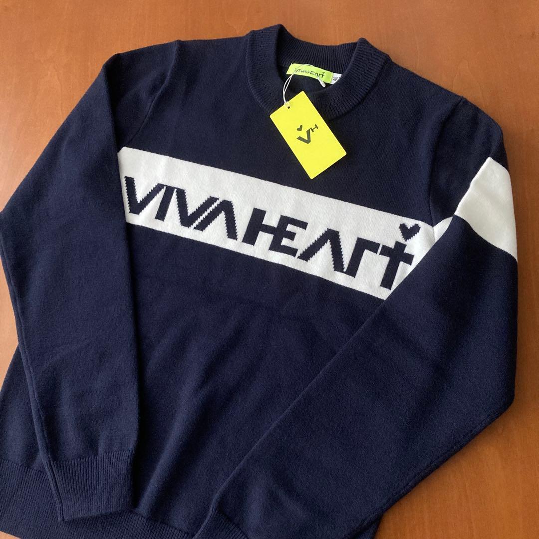 【新品未使用】VIVA HEART レディースゴルフセーター ネイビー Mサイズ