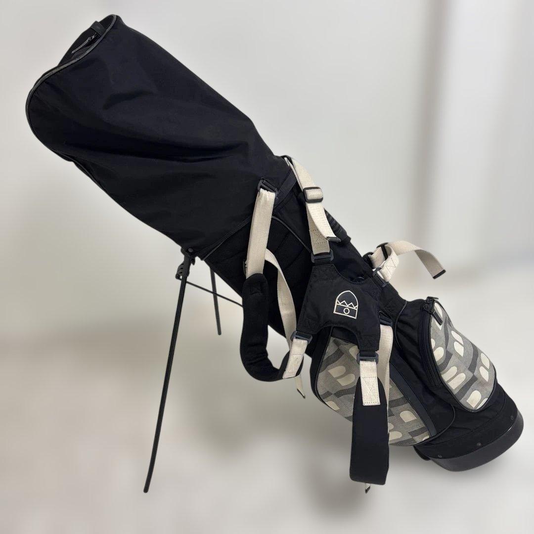 BALLY GOLF 8.5型スリム スタンドキャディバッグ ブラック/グレー