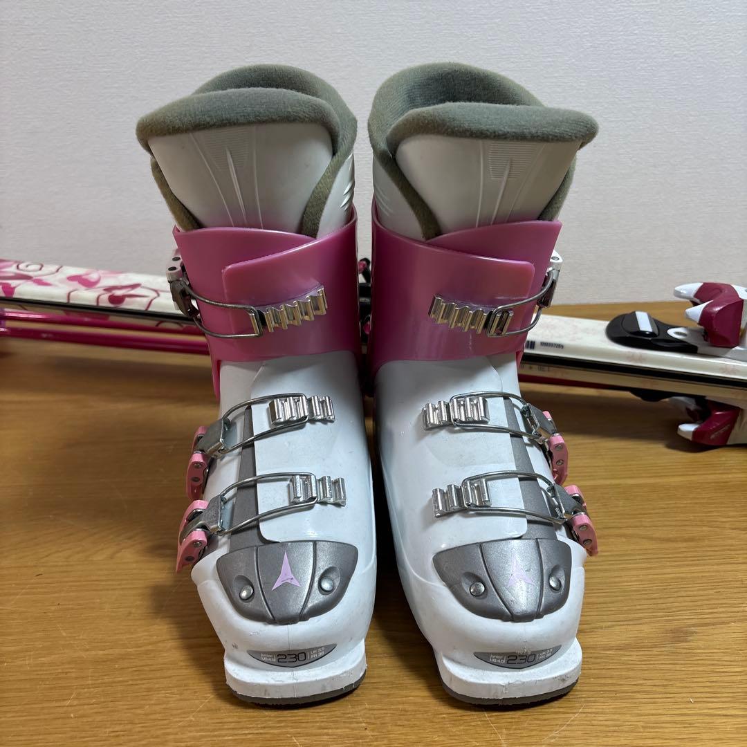 ジュニアストック付スキーセット　KAZAMA 130cm ATOMIC23cm