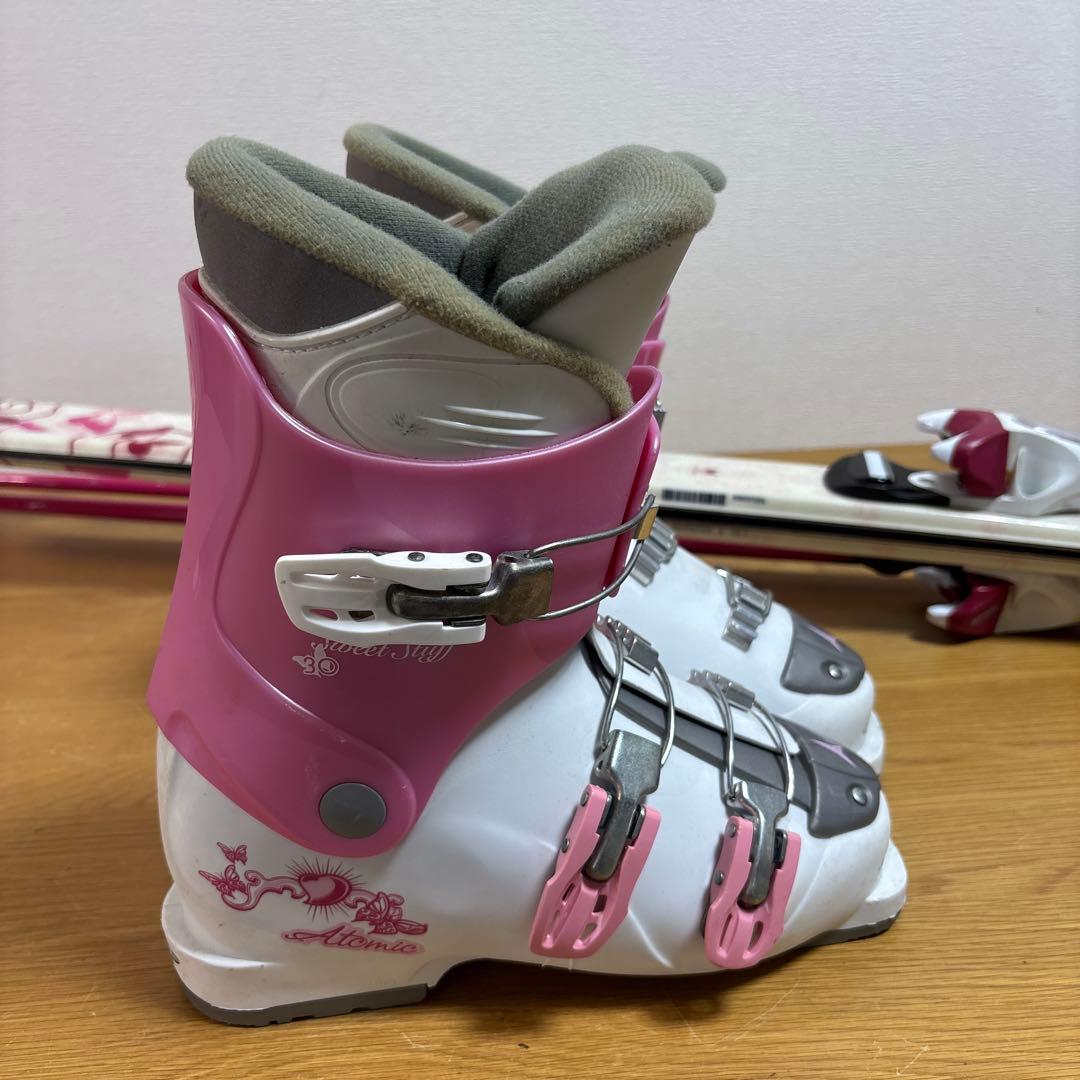 ジュニアストック付スキーセット　KAZAMA 130cm ATOMIC23cm