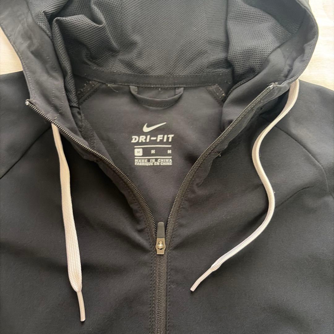 NIKE フード付きブラックジャージ上下セット レディース M