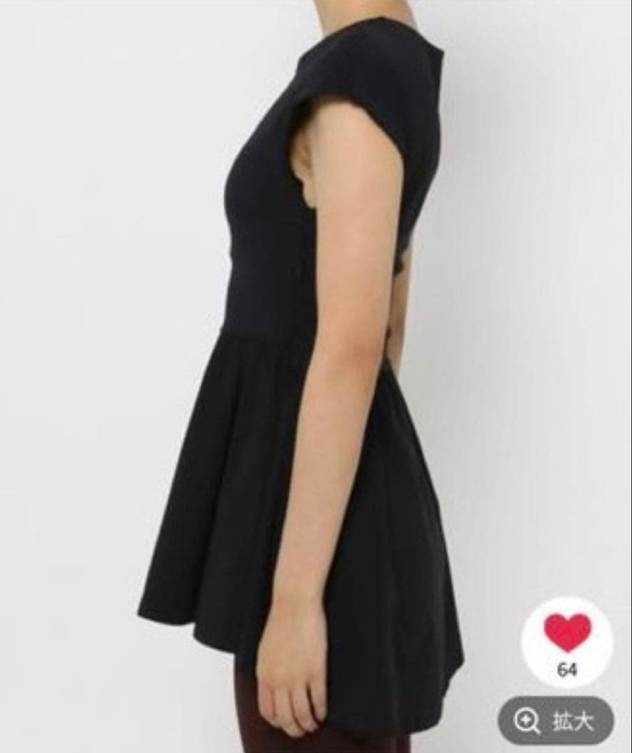 美品　HEREIAM カップ付きトップス ペプラムトップス　size4