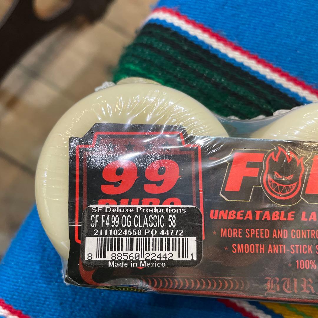 スケートボード SPITFIRE FORMULA FOUR58mmCLASSICS 99DURO