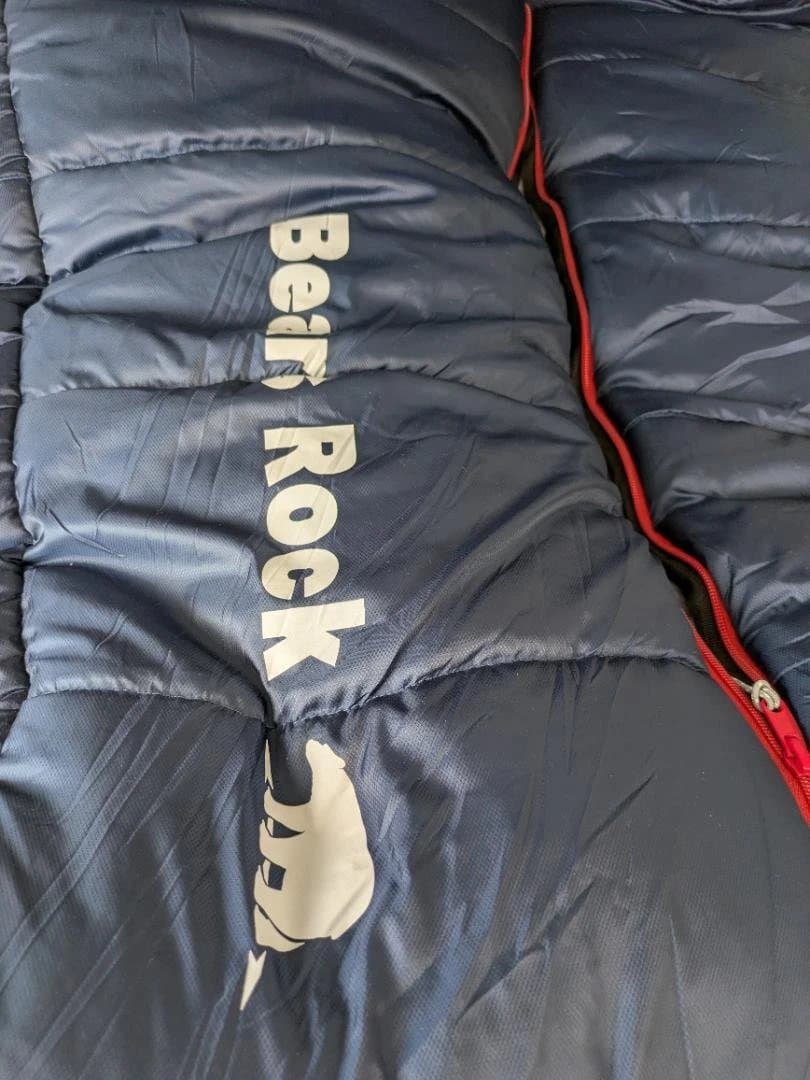 Bear Rock フード付き寝袋 ネイビーマミー型マイナス30度タイプ