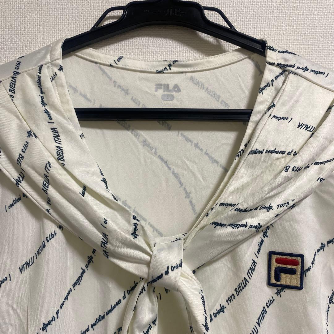 FILA セット　テニス　スコート　L ホワイト　レディース