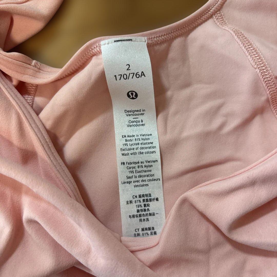【新品】lululemon ルルレモン タグ付 ピンク ヨガTシャツ サイズ2