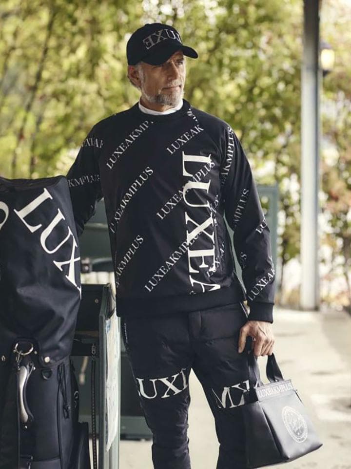 LUXEAKMPLUS 23AW バイカラー総柄中綿 スニードジャック ゴルフ