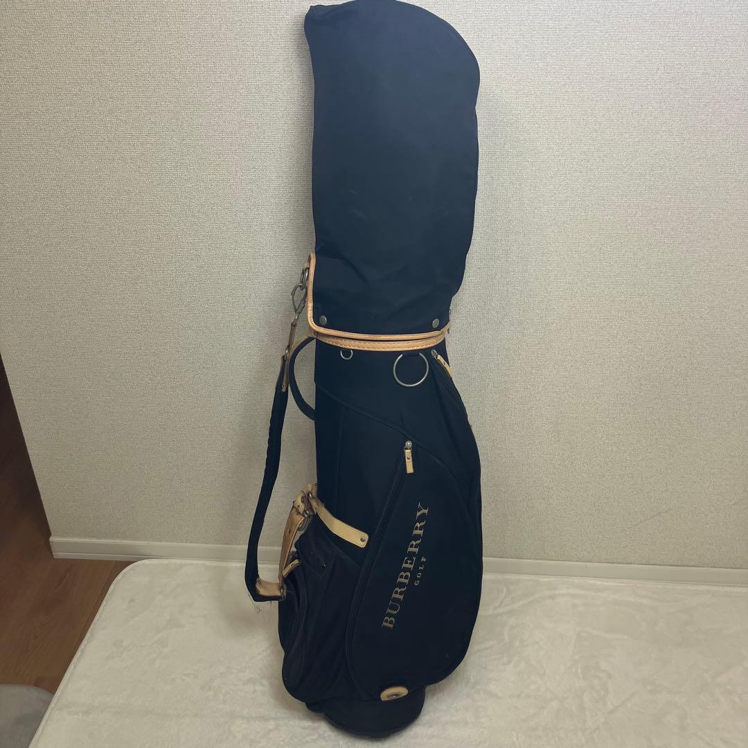 バーバリーゴルフ✨ノバチェック ゴルフバッグ キャディバッグ 黒