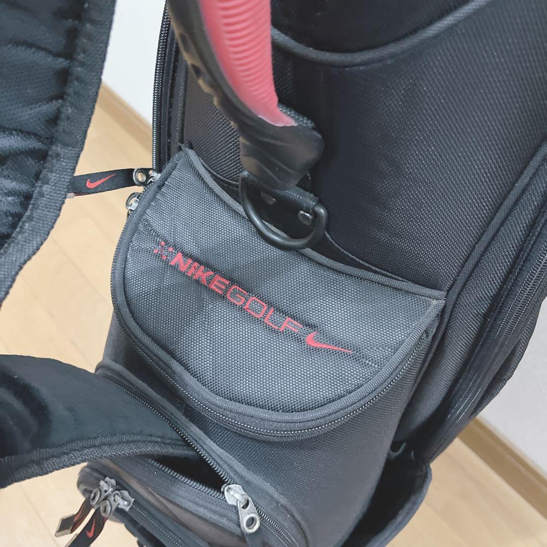 K317 訳あり NIKE ナイキ キャディバッグ　ブラック