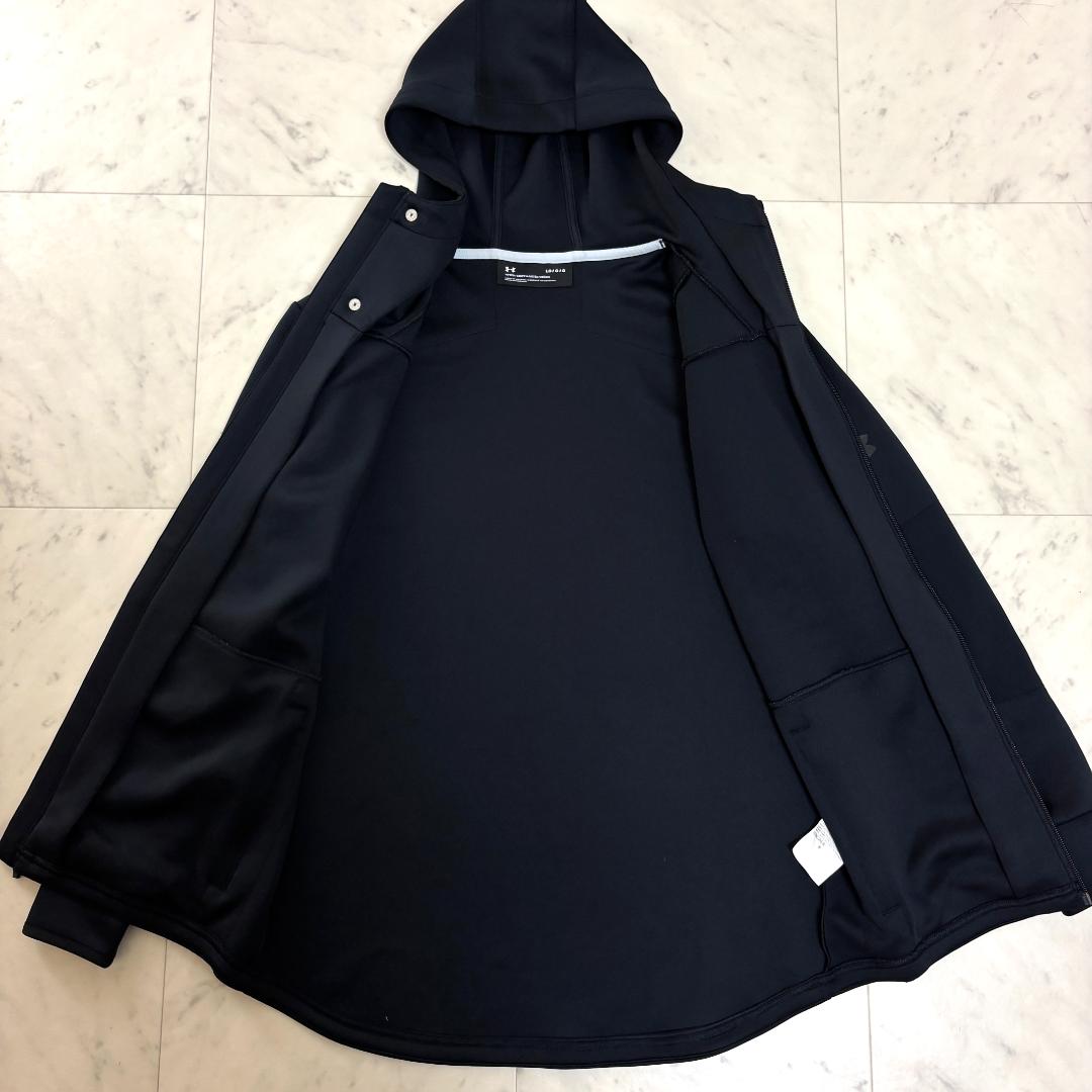 アンダーアーマー L　UAハイブリッド ニットジャケット & パンツ 上下 黒