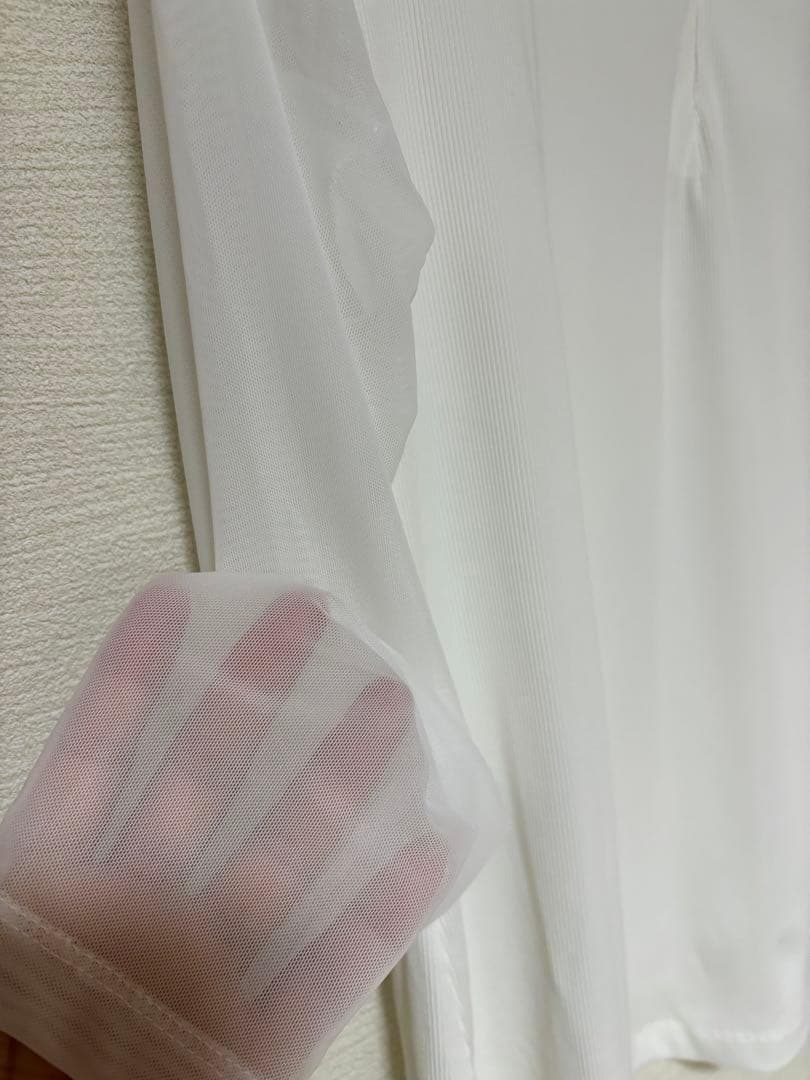 【新品】サウスケープ　レディースゴルフ長袖●袖メッシュ　インナー白