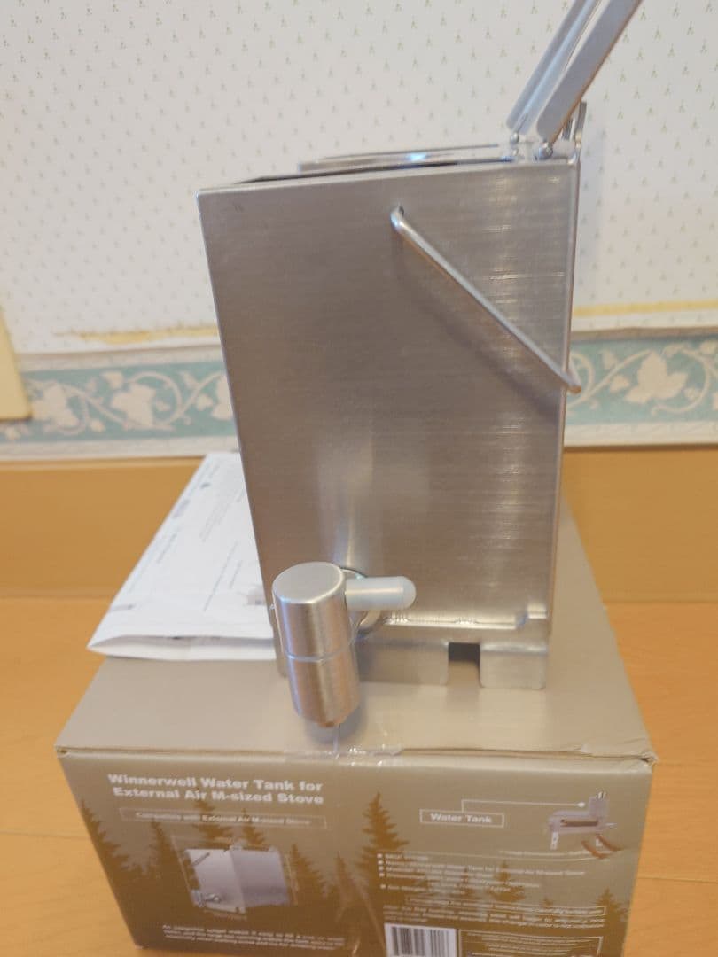 WINNER WELL Mサイズ(76mm）薪ストーブ専用ウォータータンク 3L