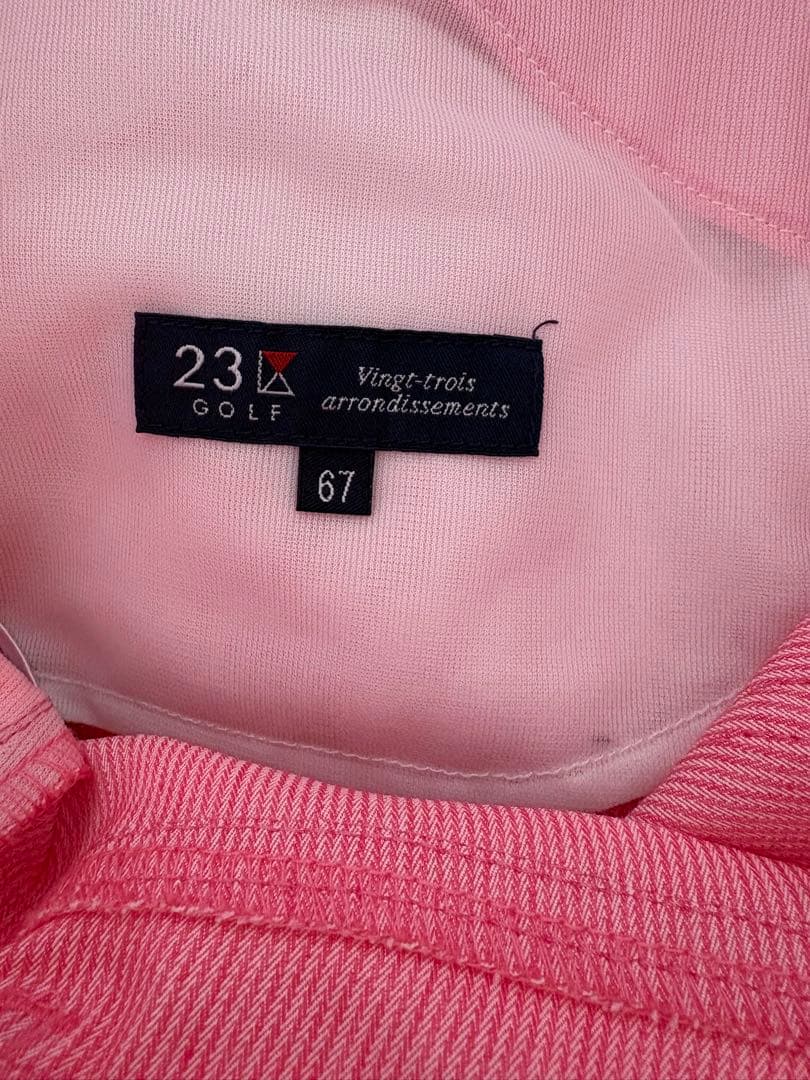 23区golfピンク パンツ サイズ67