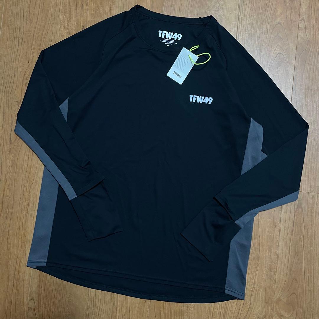 TFW49 ロングTシャツ ブラック　L ゴルフ junhashimoto