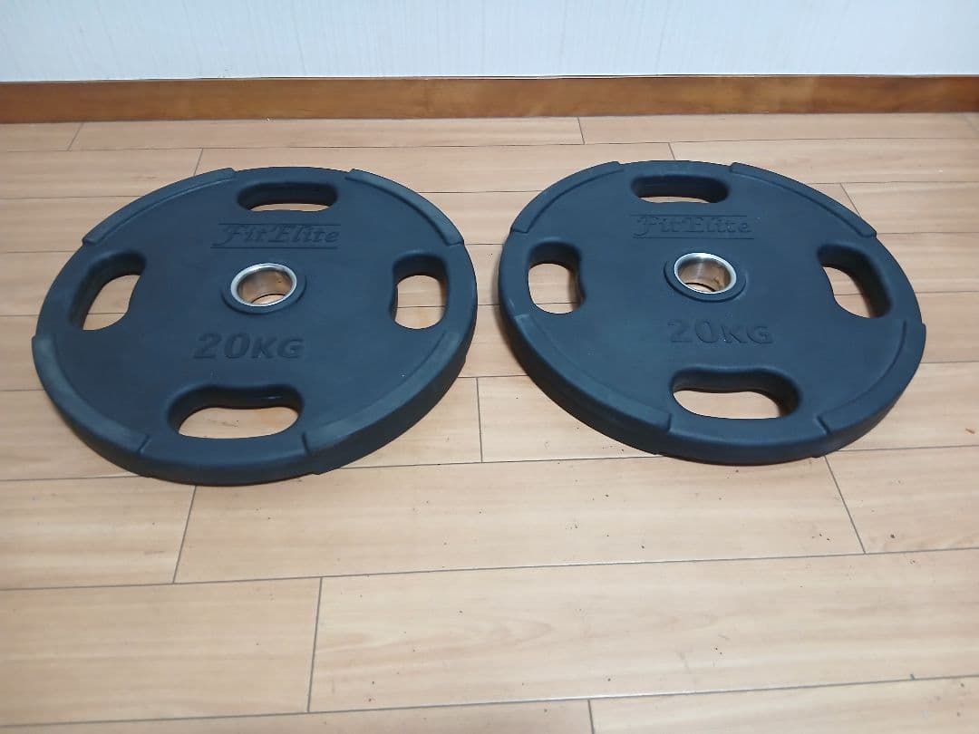 ②オリンピック バーベル プレート 20kg FitEliteフィットエリート