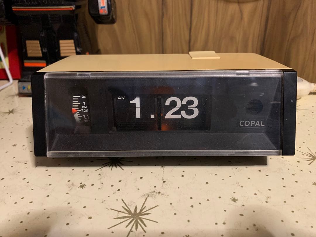 昭和レトロ　動作品ですが訳あり　コパル　COPAL パタパタ時計　スペースエイジ