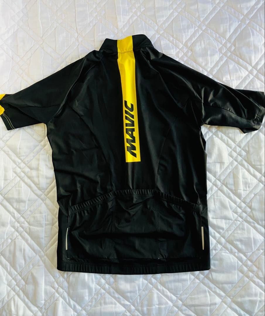MAVIC サイクルジャージ 上下セット黒/黄　上L 下M