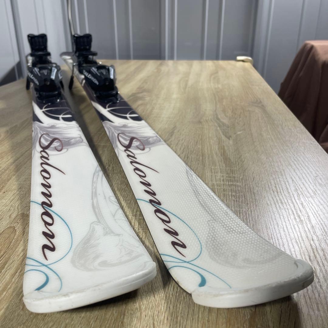 SALOMON145cm 23/23.5cm ストック100cmスキーセット