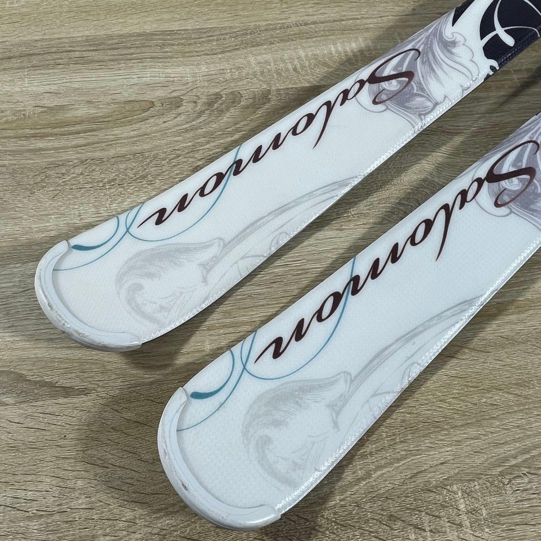 SALOMON145cm 23/23.5cm ストック100cmスキーセット