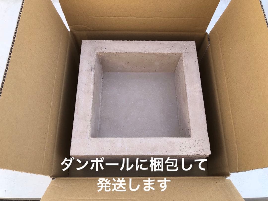 1人用囲炉裏 炭焼きグリル耐火セメント製炭焼き台 火鉢 木枠付属