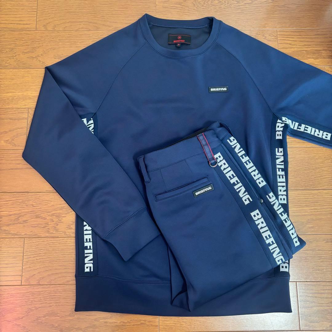 BRIEFING GOLF セットアップ　スウェット　ネイビー　上M 下L