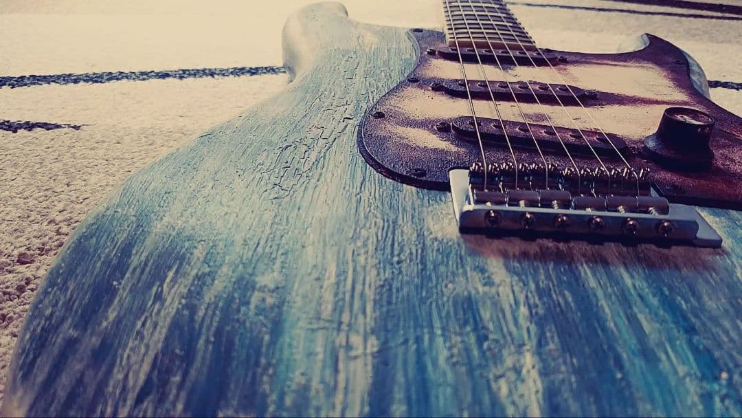 38Guitars ストラトキャスター ST DustBlue レリック 錆加工