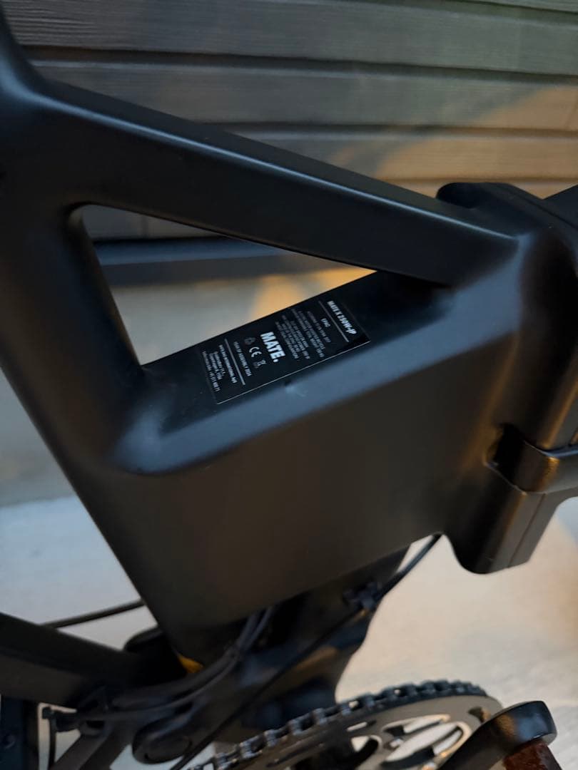 新ロゴMATE X メイトバイク電動アシスト自転車　ブラックMATE BIKE