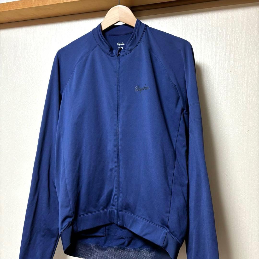 ✨良品✨ Rapha ラファ ロングスリーブ コア ジャージ 光沢ロゴ 裏起毛