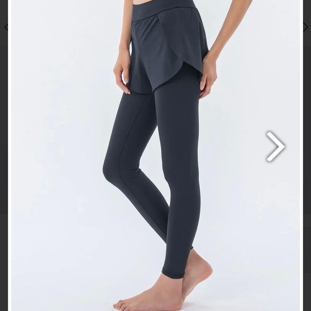 SUKALAショートパンツ付きベーシックレギンスLサイズ