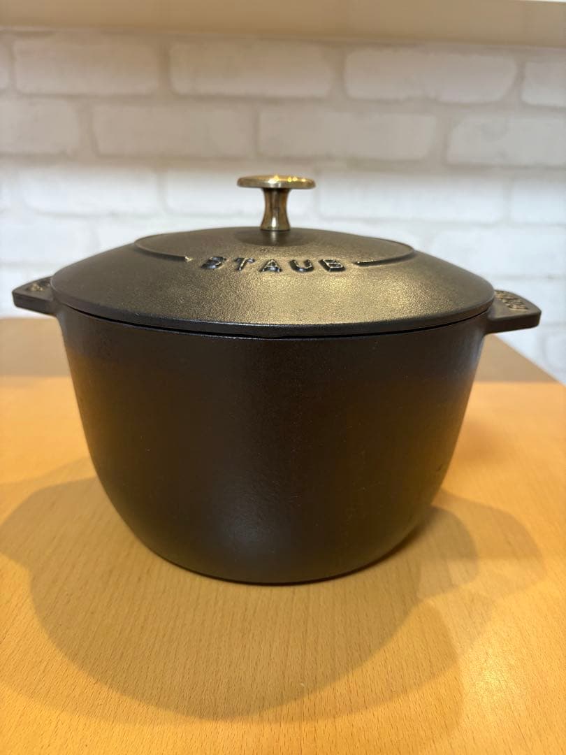 staubココット de GOHAN 20cm ブラック