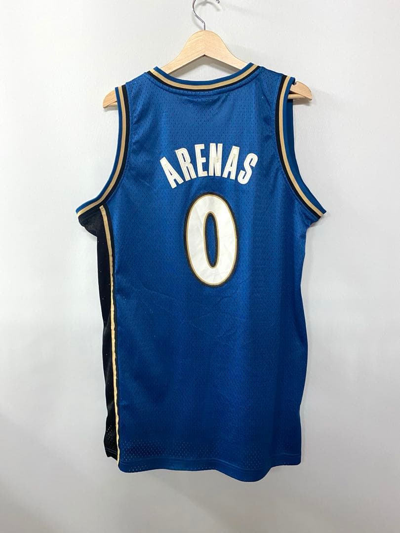 adidas NBA　ウィザーズ　アリナス　刺繍ロゴ　ゲームシャツ　ユニフォーム