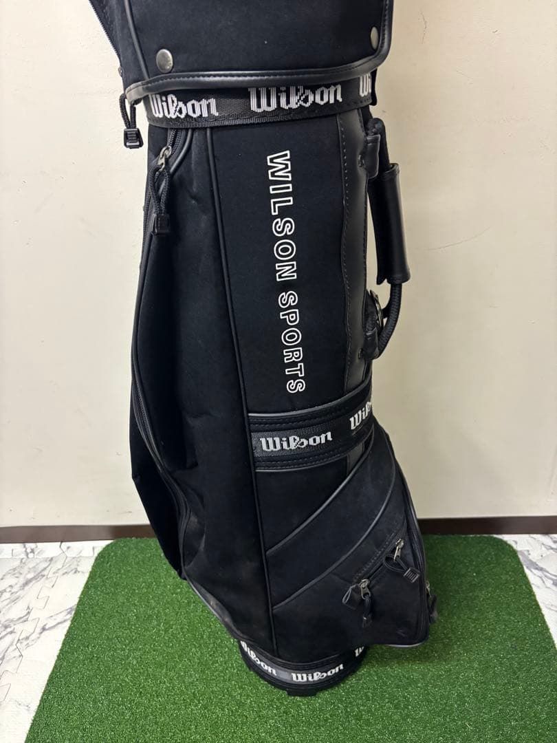 Wilson ウィルソン ゴルフ キャディバッグ ブラック 3分割 軽量