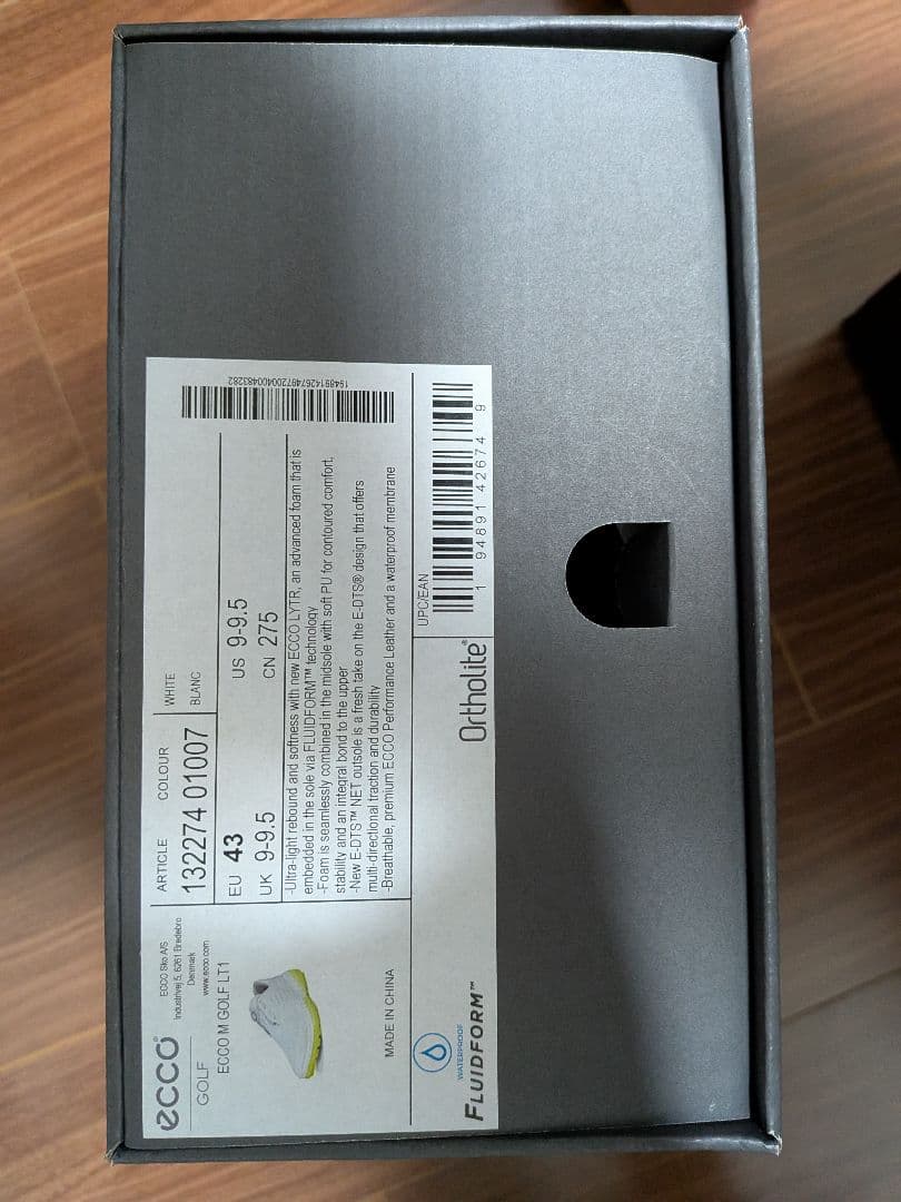 ECCOエコー スパイクレス ゴルフ シューズ エルティーワン ボア 43