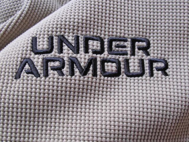 UNDER ARMOUR ゴルフ用モックネックシャツ XL ワッフル素材