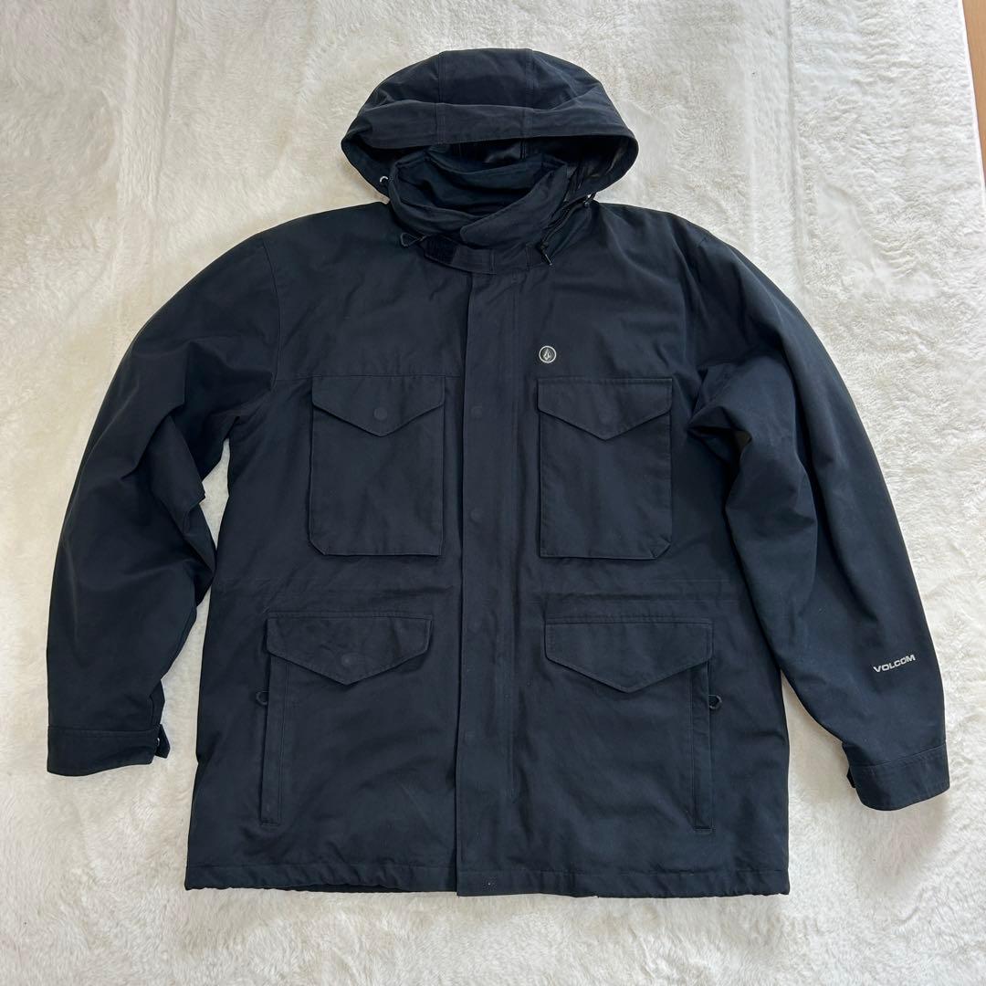VOLCOM スノーボードウェア ネイビー　Lサイズダウンジャケット