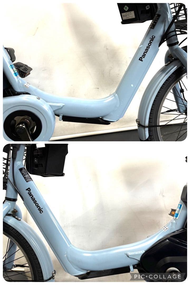 1年保証 送料無料　新型　パナソニック　ギュット　水色　人気　電動アシスト自転車