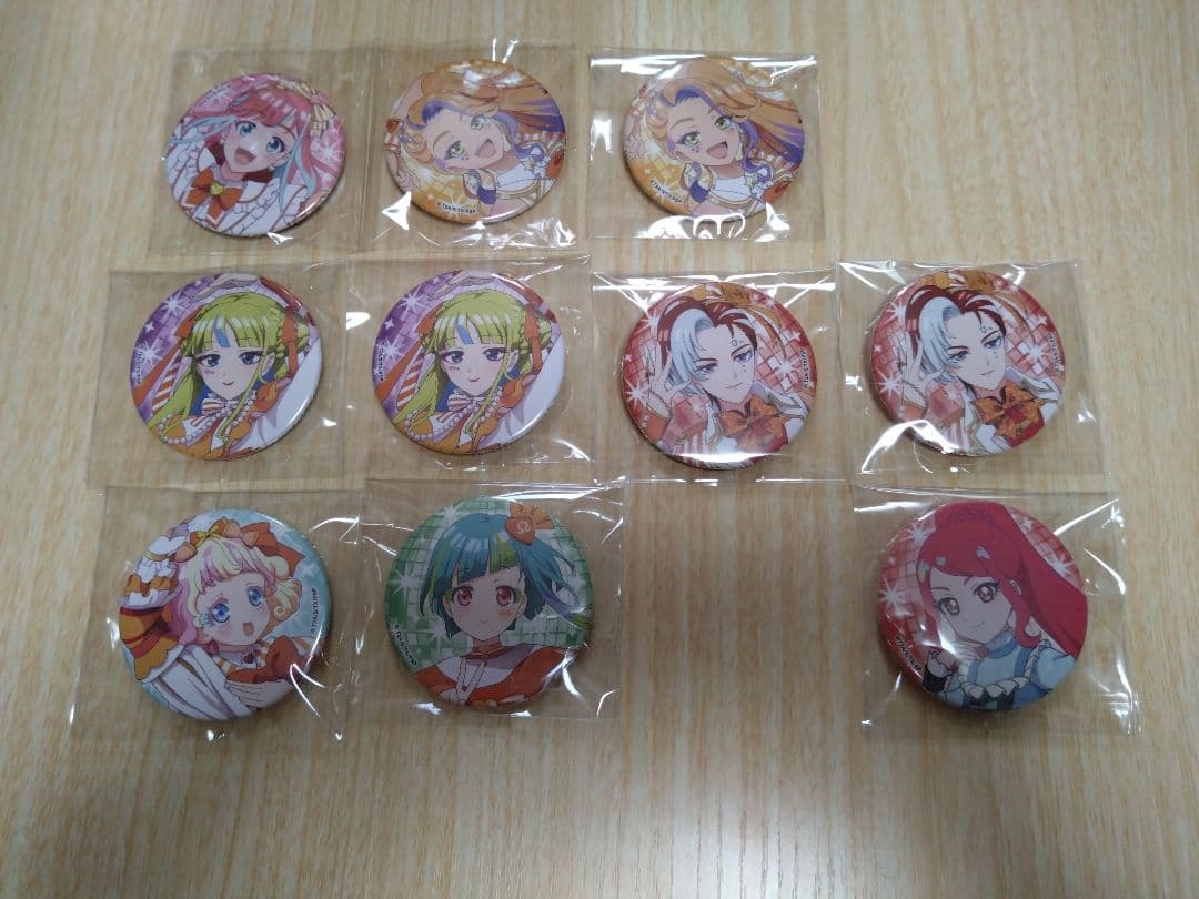 プリティシリーズ クロッシングライブ 缶バッジセット