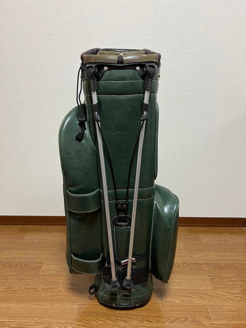 BELDING グリーン スタンド式ゴルフバッグ
